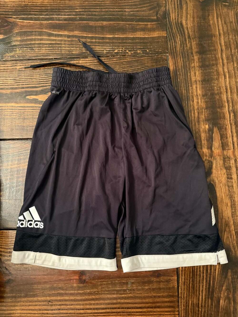 Adidas Basketball Shorts Size S Black White Climalite Athletic